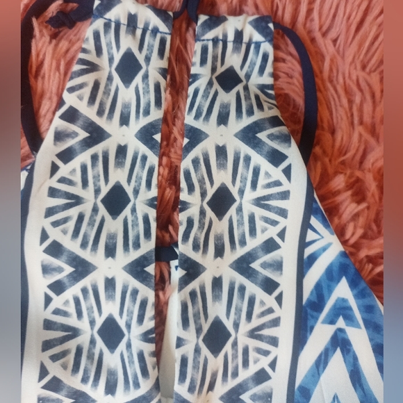 Mossimo sleeveless blue/white midi dress Small - Picture 5 of 5